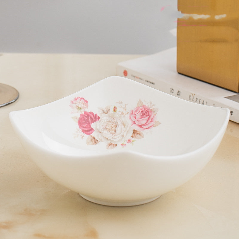 Nordic Style Ceramic Salad Bowl Set with Multiple Colors