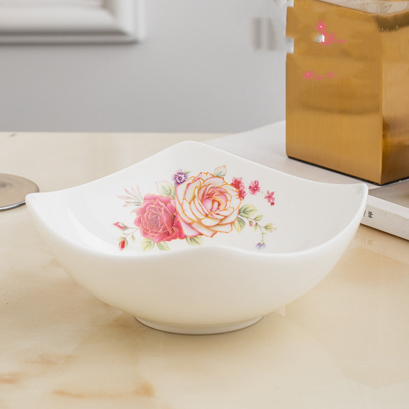 Nordic Style Ceramic Salad Bowl Set with Multiple Colors