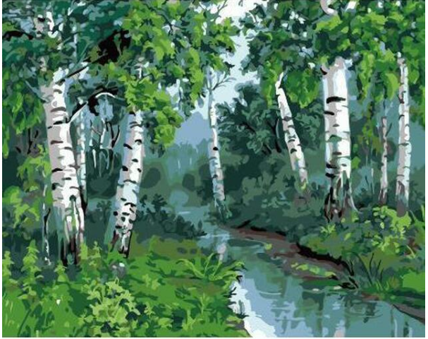 DIY Digital Oil Painting Kit - Frameless Canvas for Home & Decor