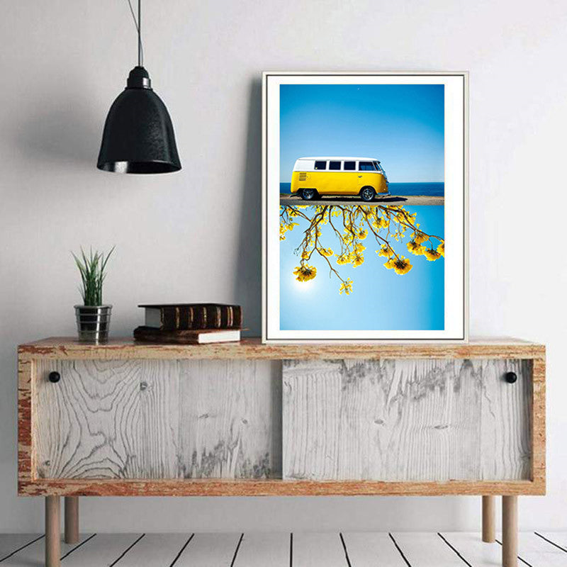 Diamond Painting Cross Stitch Kit for Cars Home & Garden European Style