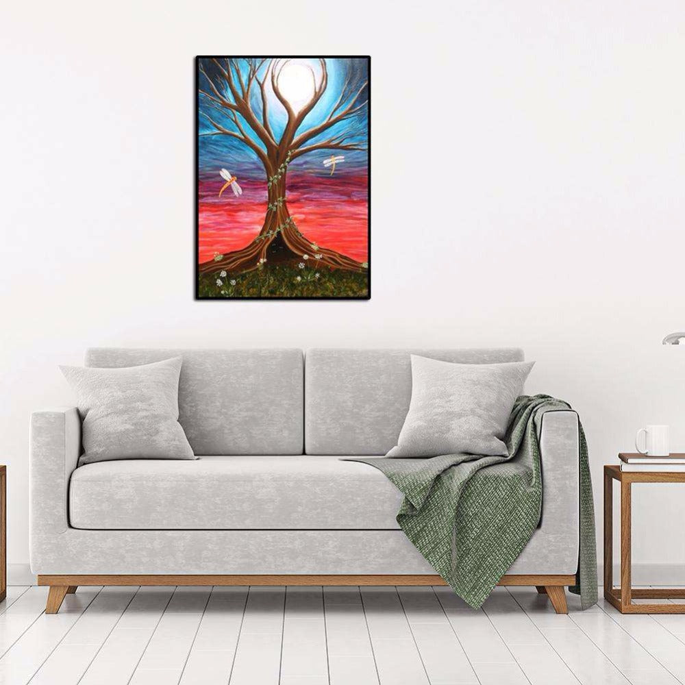 Full Round & Square DIY Diamond Painting Scenic Tree Wall Art