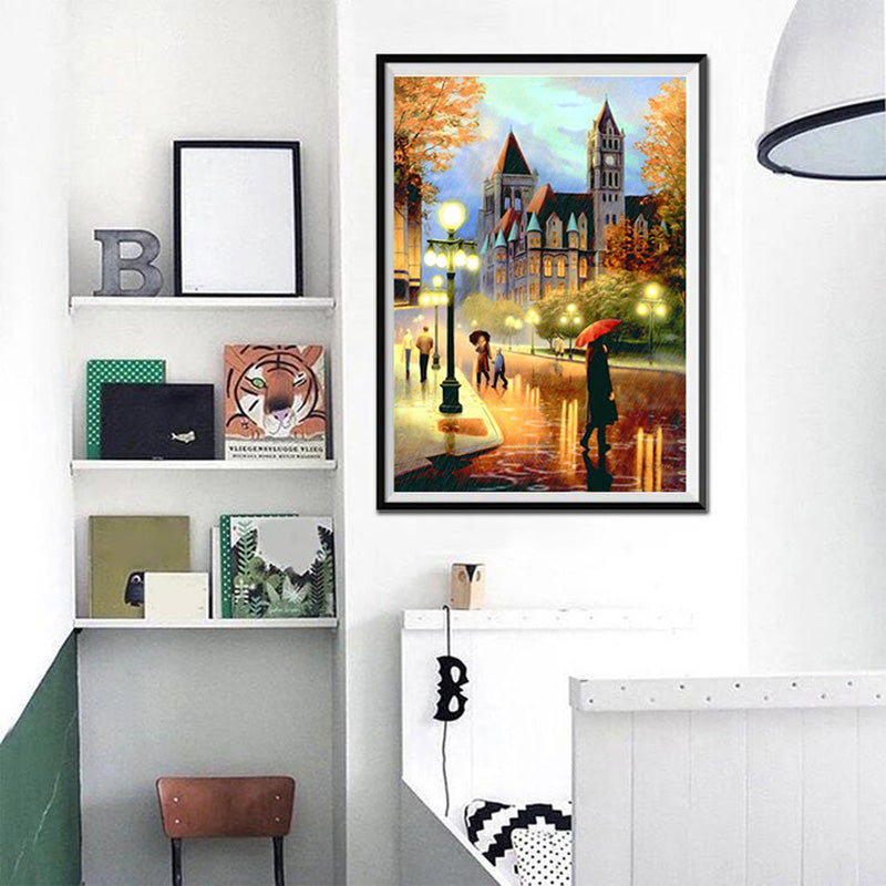 Diamond Painting City Night Scene Mosaic Art Kit - Scenic Cross Stitch