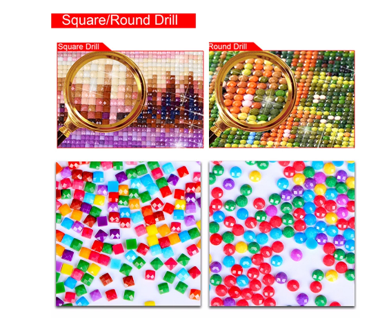 Square Diamond Painting Kit for Couples – Embroidery Bead Art Set