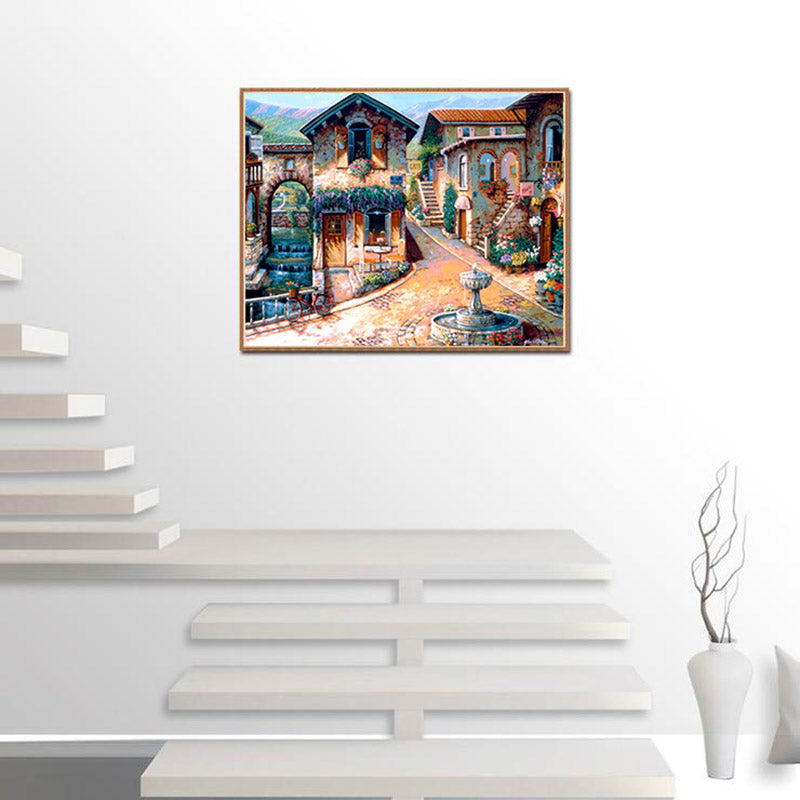 Cityscape Diamond Painting Kit - Full Resin Embroidery Art for Home Decor
