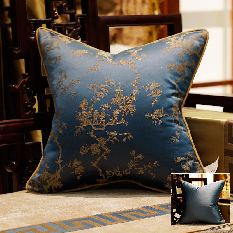 Mahogany Sofa Cushion Cover - Classical Blue Home & Garden Pillow Decor