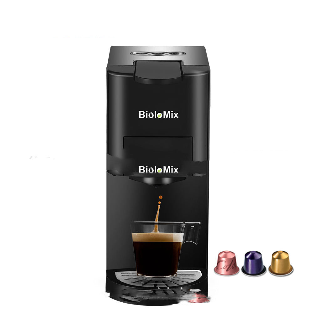 Three-In-One Capsule Coffee Maker 19 Bar Pump Pressure Italian Style