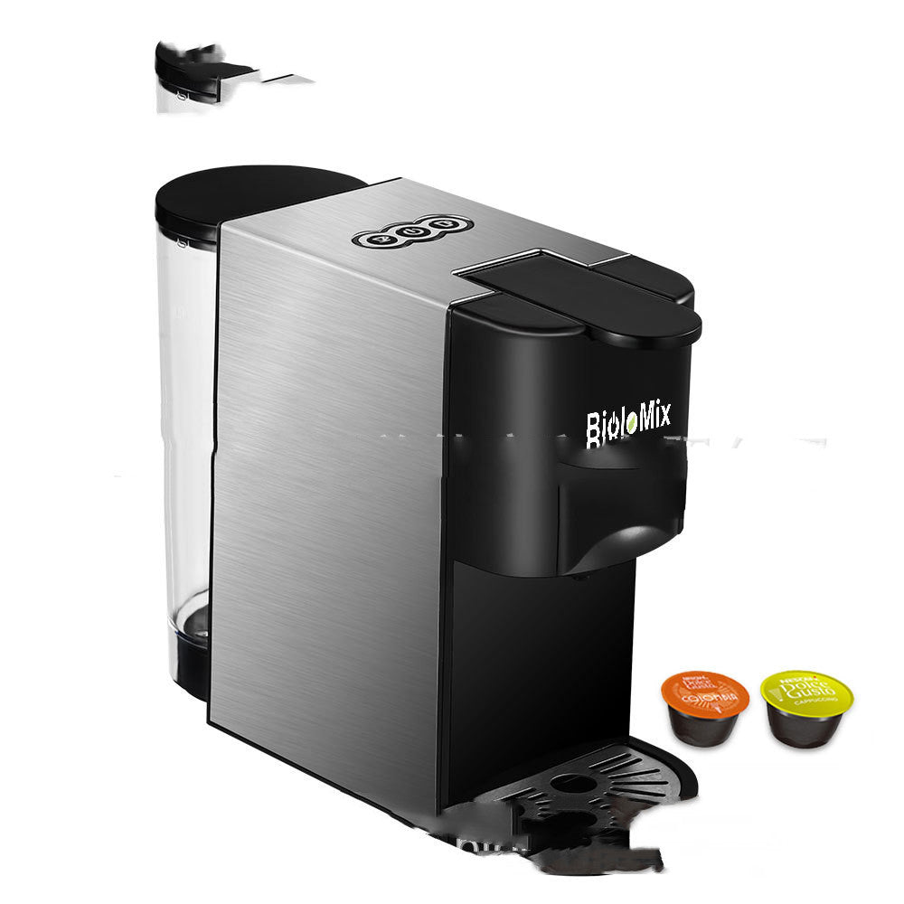 Three-In-One Capsule Coffee Maker 19 Bar Pump Pressure Italian Style