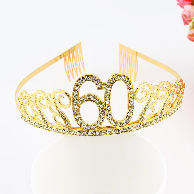 European and American Style Birthday Cake Crown Decorative Accessory