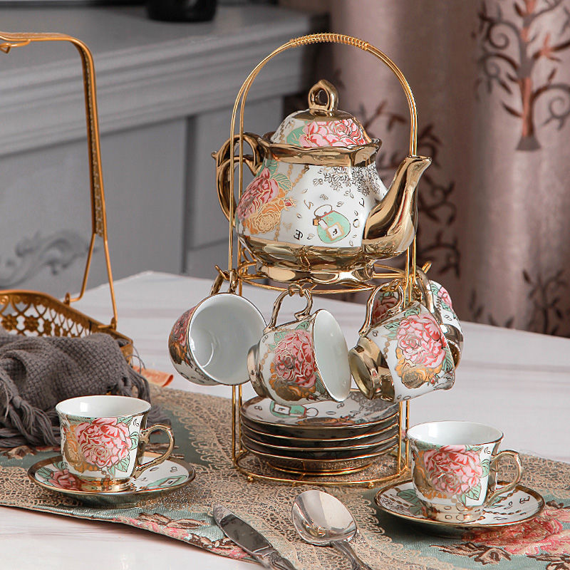 15-Piece Tea Set Afternoon Tea Coffee Dessert Tableware - Palace Style