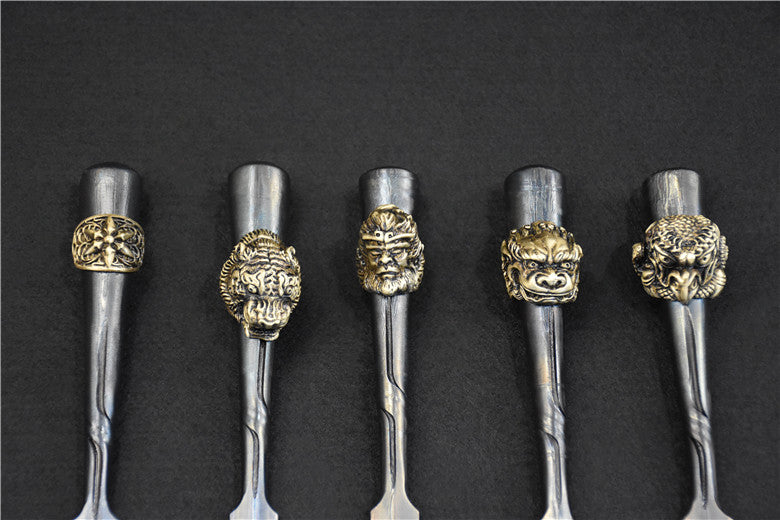 Lion Head Tea Knife - Home & Garden Kitchen Utensil, Silver