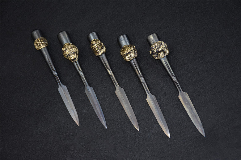 Lion Head Tea Knife - Home & Garden Kitchen Utensil, Silver