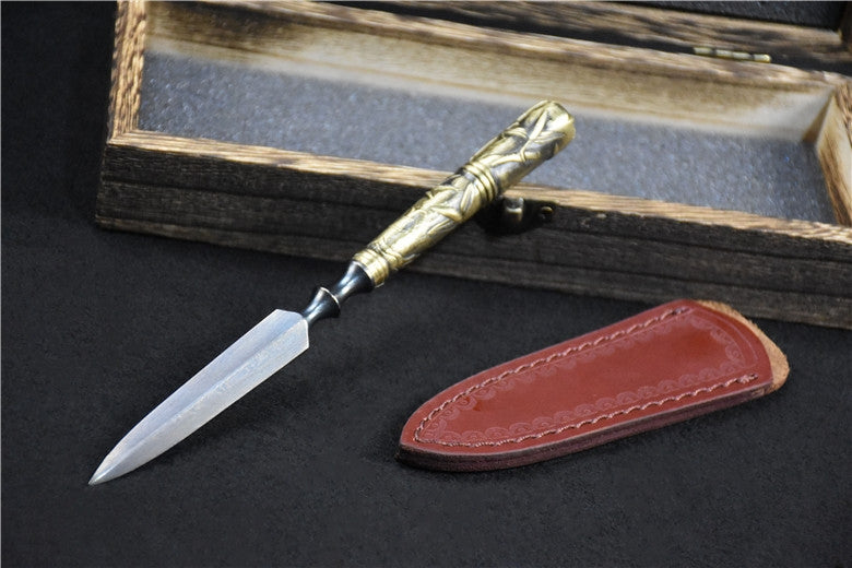 Longquan Tea Knife with Copper Handle - Kitchen & Garden Utensil