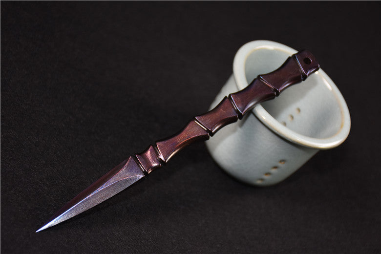 Longquan Tea Knife - Wooden Handle, 175mm Kitchen Tea Utensil