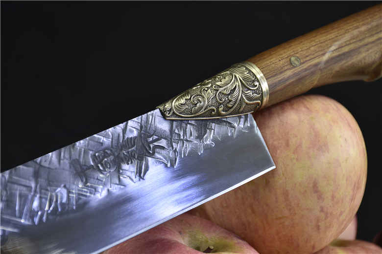 Kitchen Sashimi Knife - 43cm Full Length, 28cm Blade, Rosewood Handle