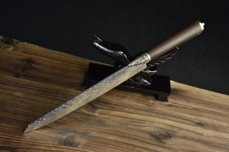 Fish Fillet Knife - Household Taiping Wealth Raw Fish Knife, 42.5cm, Silver
