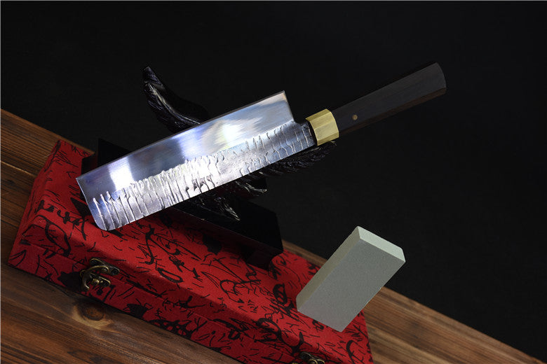 Anise Small Kitchen Knife - 20cm Blade, Black Handle, Precision Steel