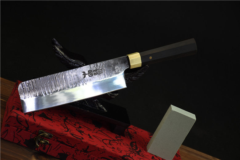 Anise Small Kitchen Knife - 20cm Blade, Black Handle, Precision Steel