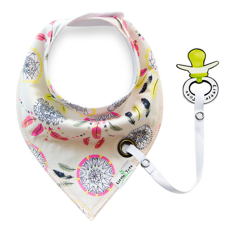 Baby Cotton Triangle Bib Saliva Towel for Infants and Toddlers - Multiple Colors