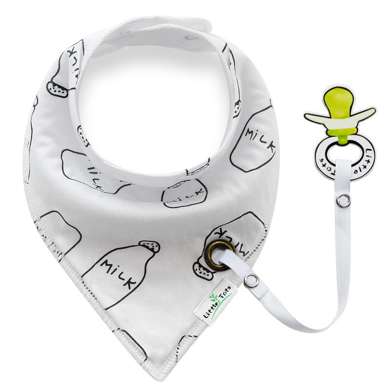 Baby Cotton Triangle Bib Saliva Towel for Infants and Toddlers - Multiple Colors
