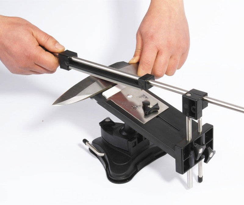 Second Generation Knife Sharpener with Whetstones - Fast Fixed Angle Tool