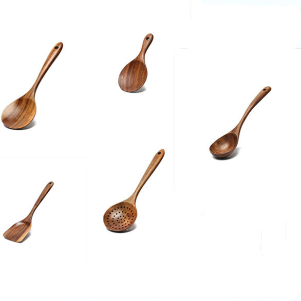 Wooden Spatula Set for Non-Stick Cookware - Acacia Kitchen Utensils
