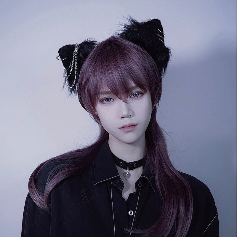 Cat Ear Hair Clip - Handmade Alloy Hairpin Pair