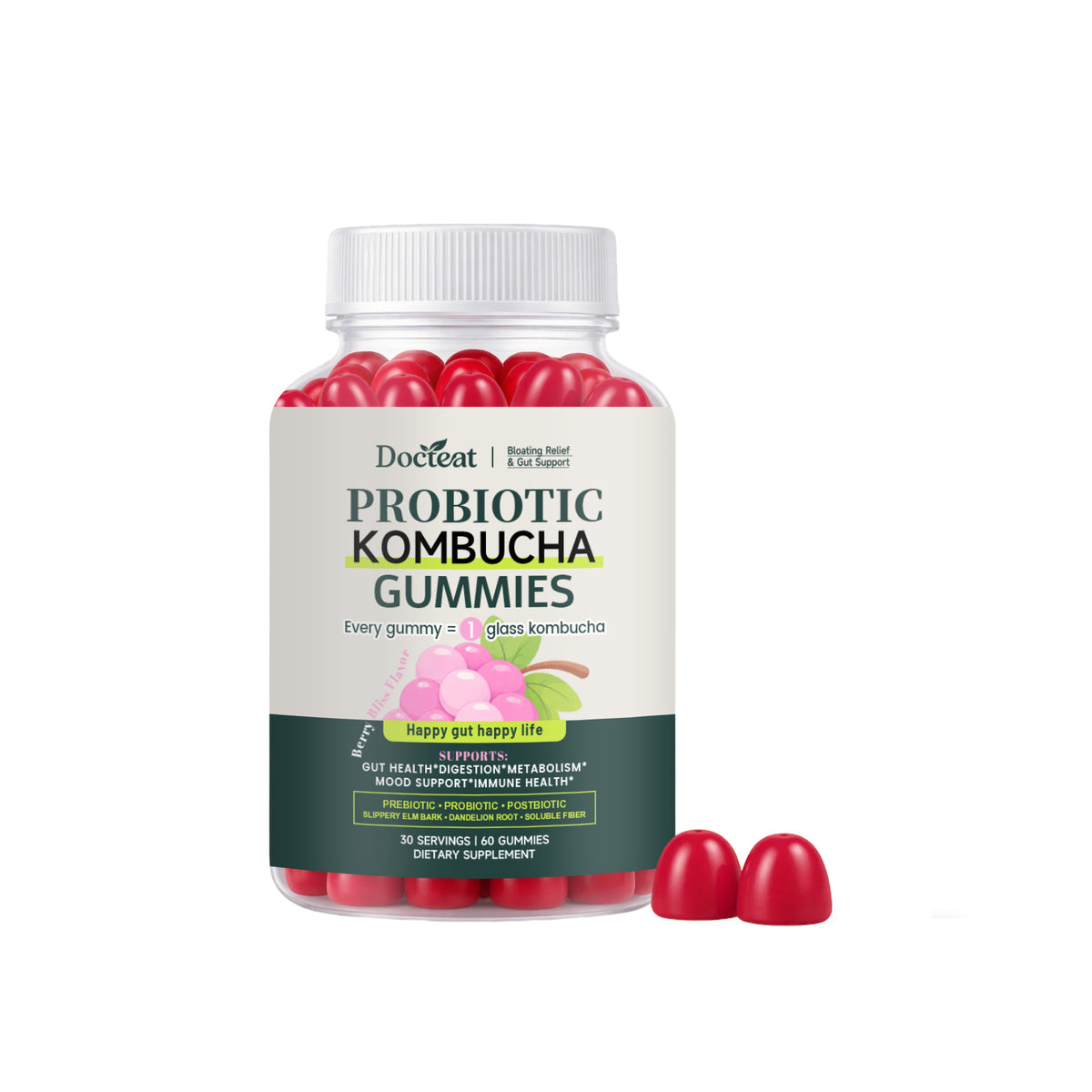 Probiotic Gummies for Gut Health - 60 Count