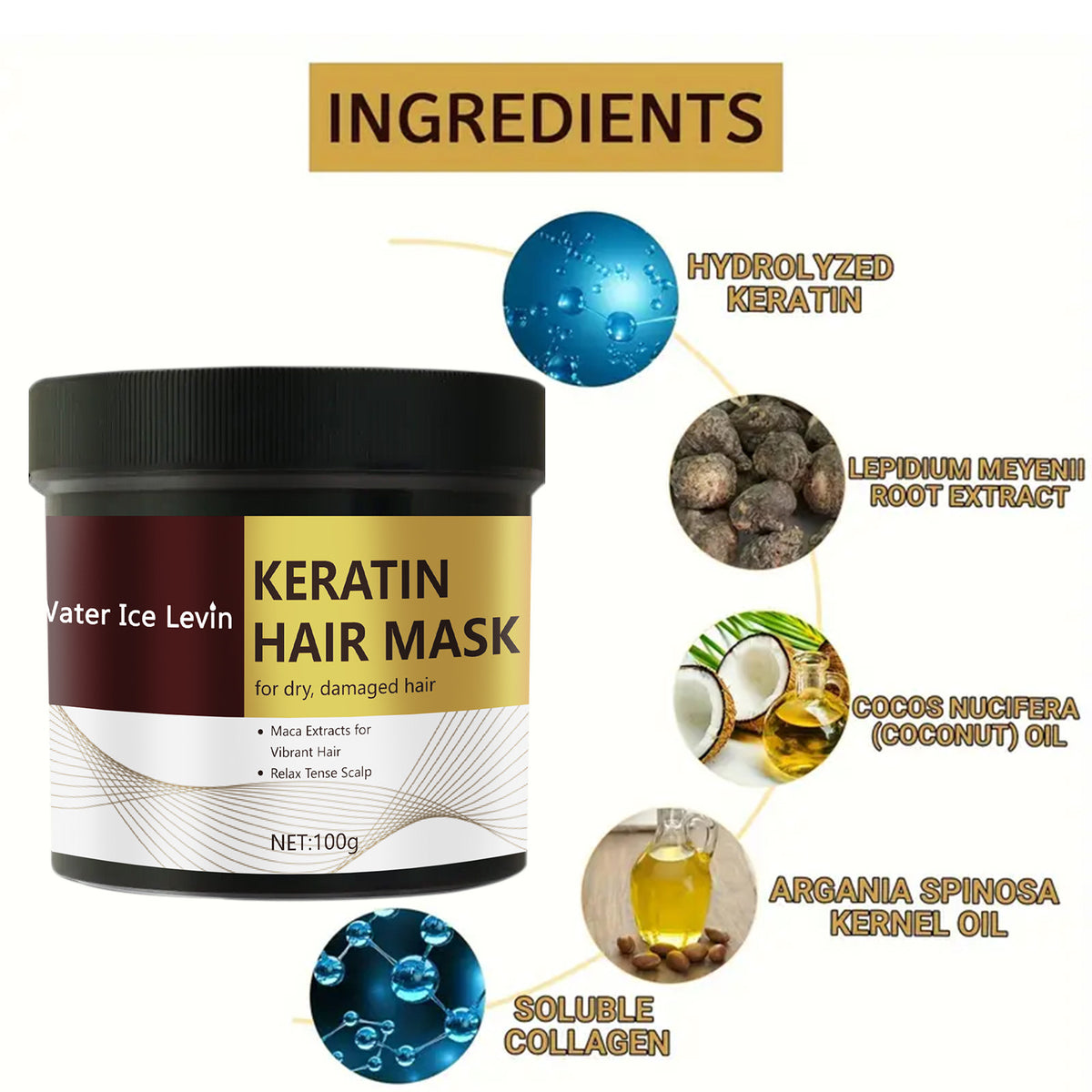 Repair Hair Mask Damaged Anti-drying Split Knot Anti-hair Loss
