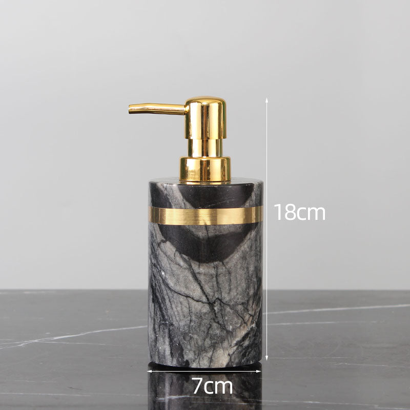 Marble Five-Piece Luxury Bathroom Wash Set – Simple Upgraded Home Storage Organizer