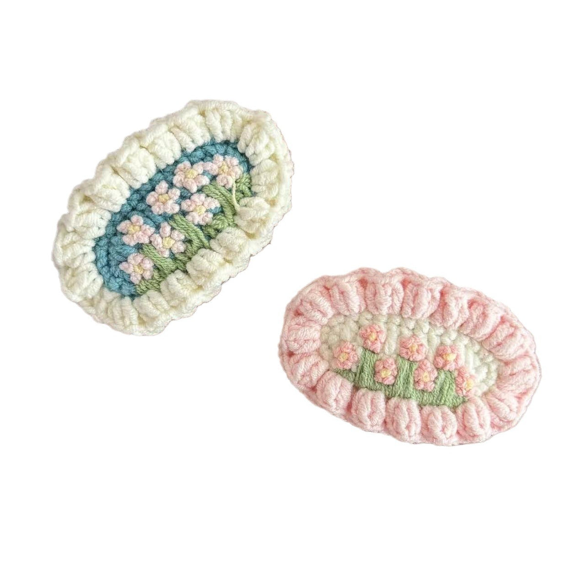 Wool Knitted Flower Headdress