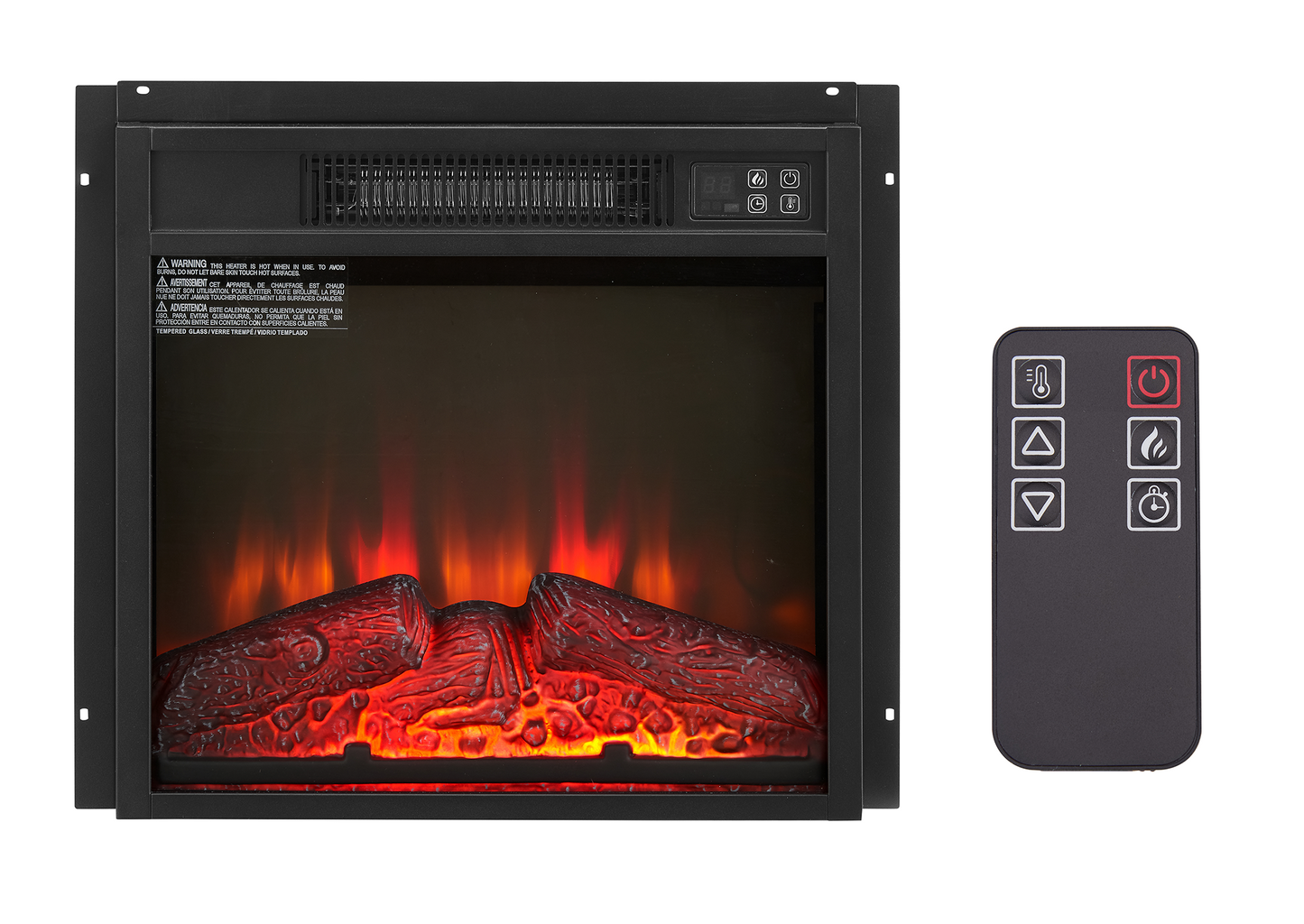 Electric Fireplace Insert 18 1400W 120V ,Equipped With Remote