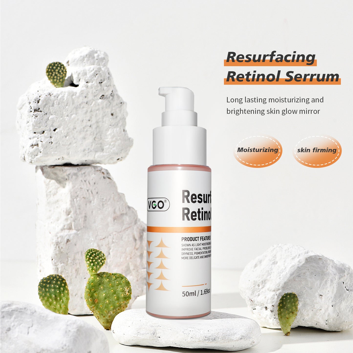Retinol Resurfacing Face Serum - 50ml Anti-Aging & Oil Control Treatment