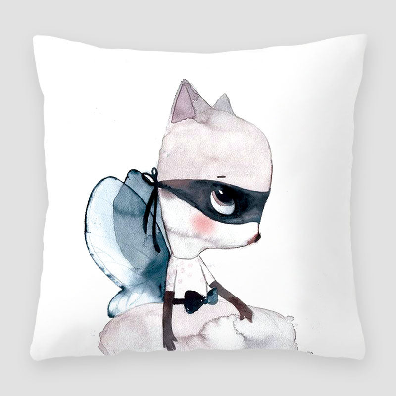 Cartoon Peach Skin Velvet Pillow Cover for Sofa & Living Room - Multiple Colors