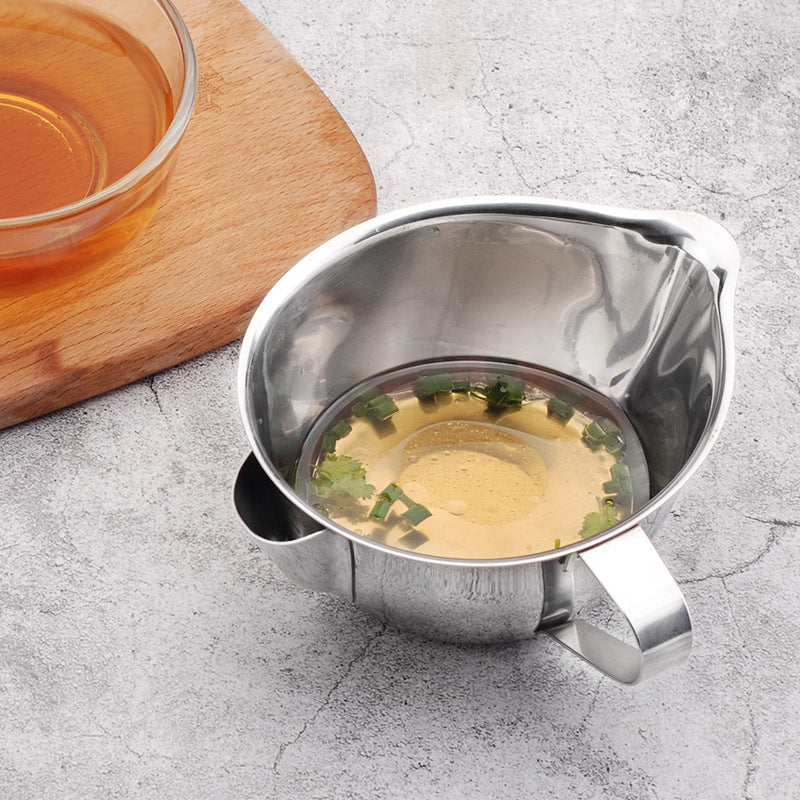 304 Stainless Steel Oil Bowl for Kitchen Storage - Small & Large Sizes
