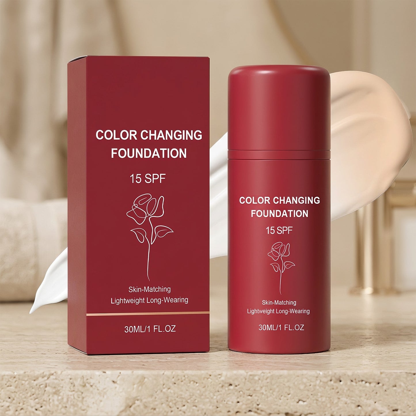 Temperature-Responsive Liquid Foundation for Skin Care - 30ml