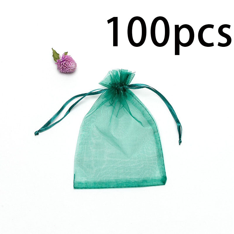 Jewelry Gift Bags 100PCS Drawstring Mesh Bags for Packaging and Storage