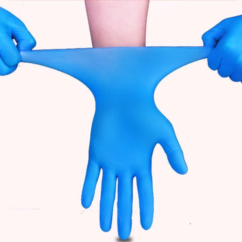 Nitrile Disposable Exam Gloves - Latex-Free, Medium, 100 Pcs