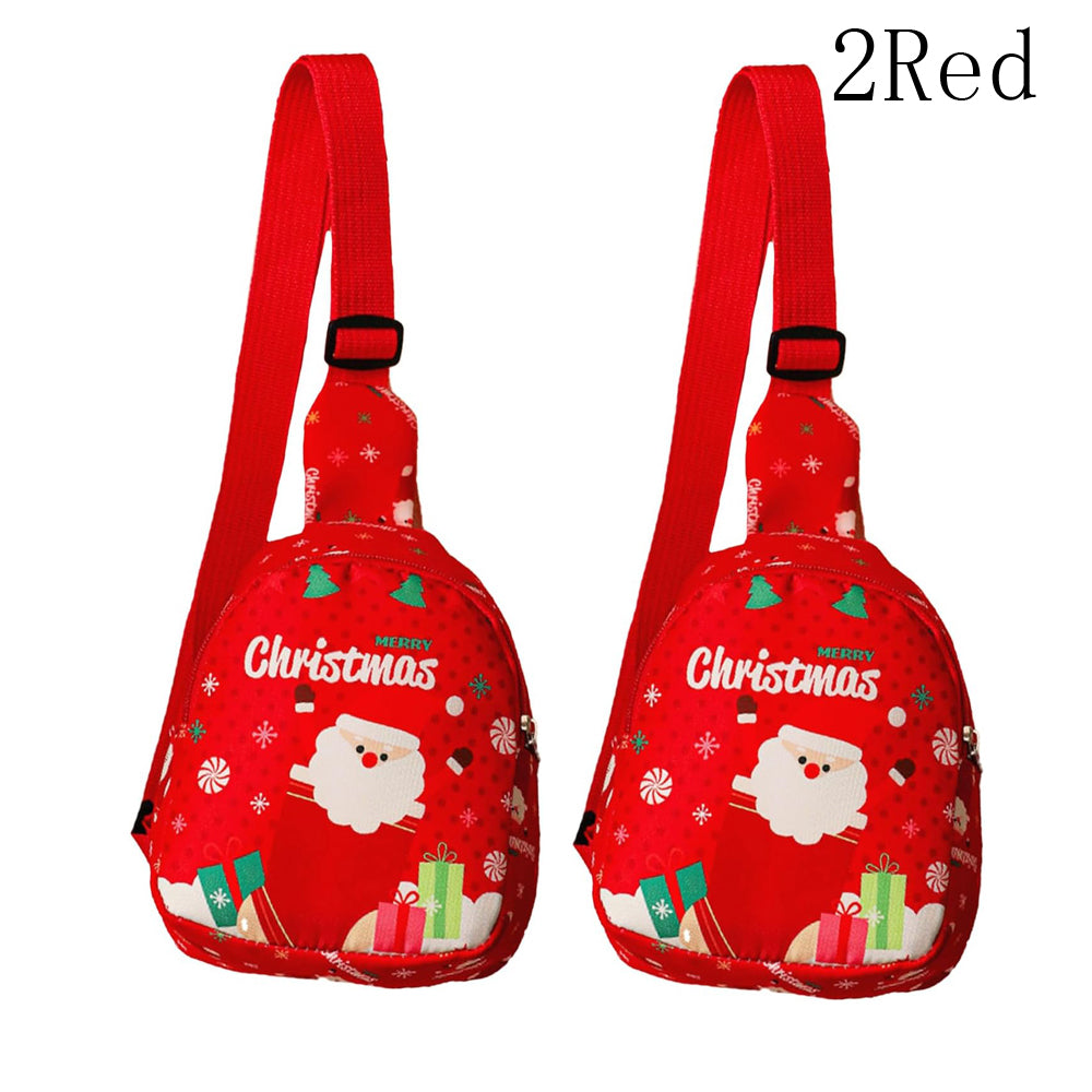 Christmas Sling Backpack Purse - Festive Gift Bag for Holidays