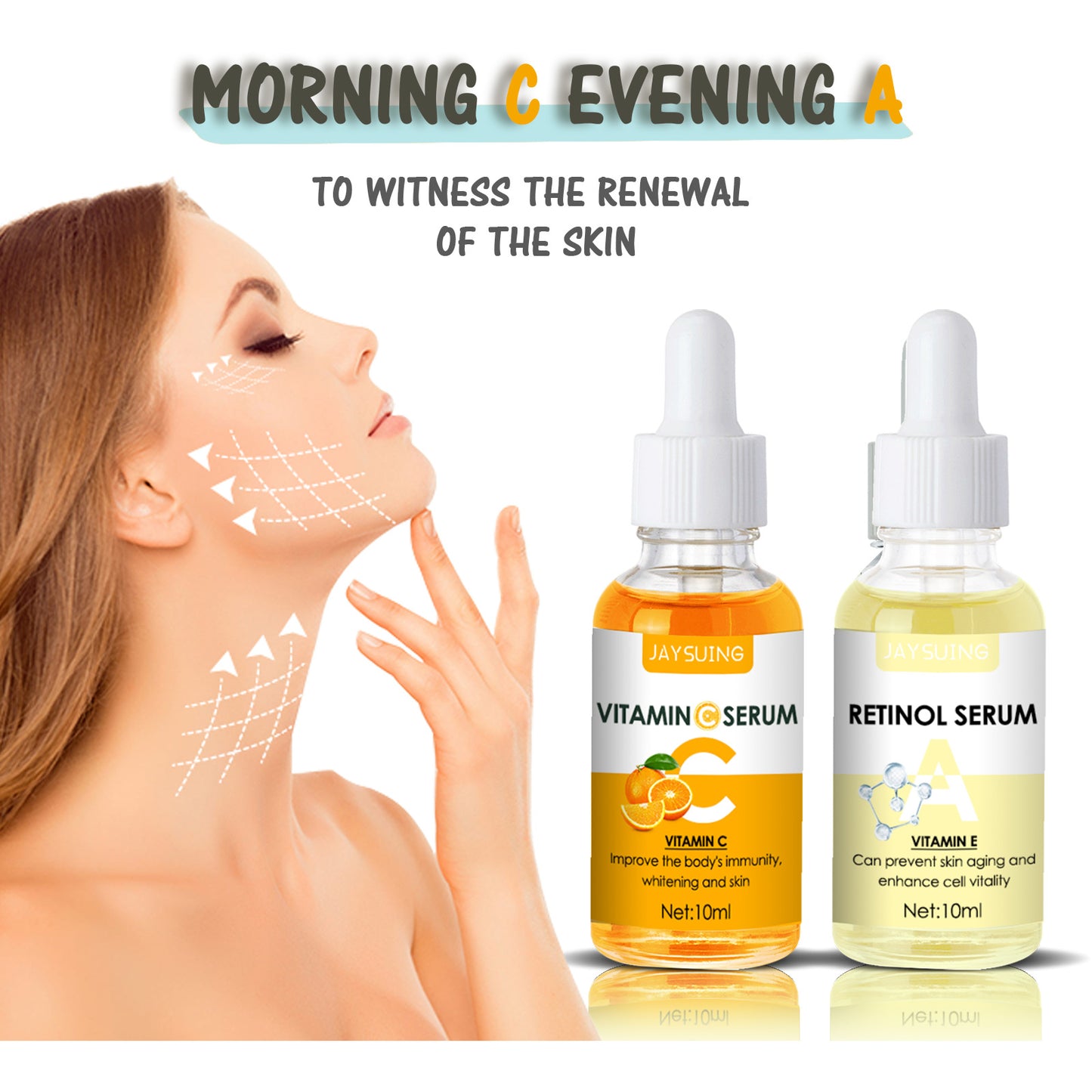 Brightening Wrinkle Fading Facial Essence - Anti-Aging Skin Care, 20ml