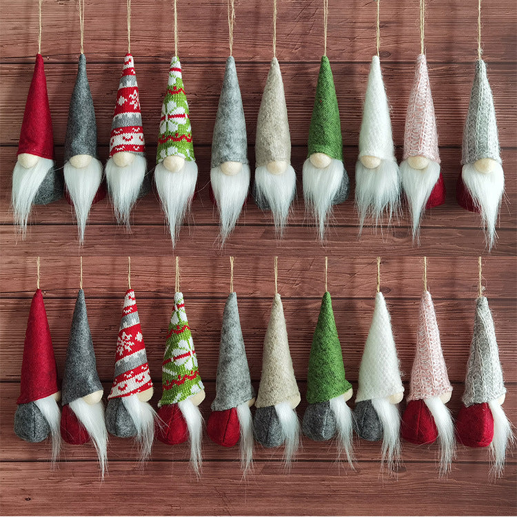 Christmas Wool Ornaments Set - Small Holiday Decor for Christmas Tree and Home