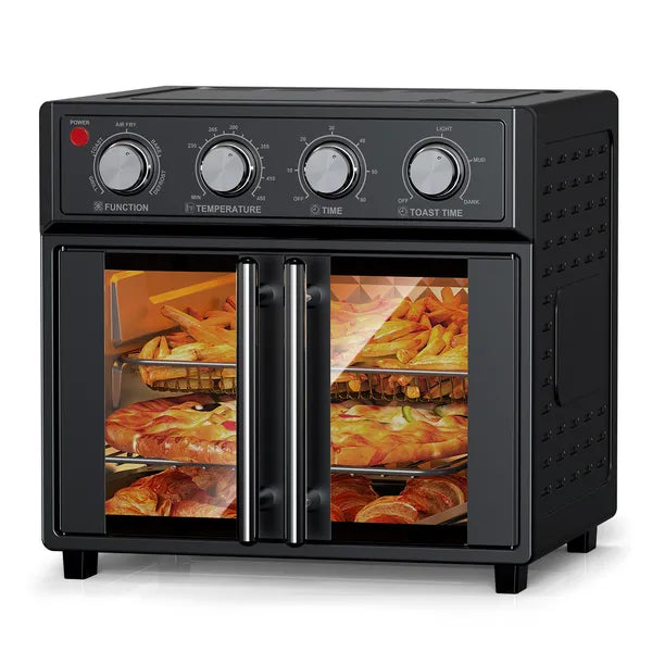 29.5 Quart Extra Large Air Fryer Toaster Oven with French Door - Multifunction Kitchen Appliance