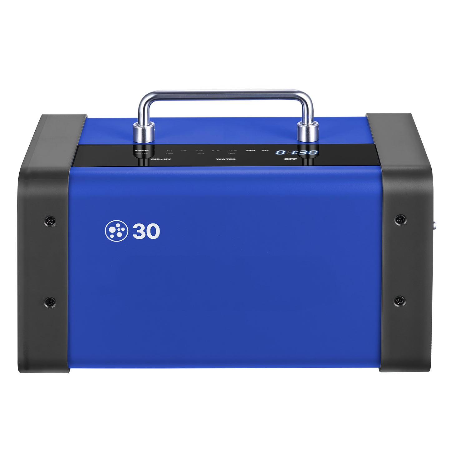 30000mg/h Commercial Ozone Generator with LCD Touchscreen, 15s Delay & Dual-Hose Water Mode for Industrial Odor Removal
