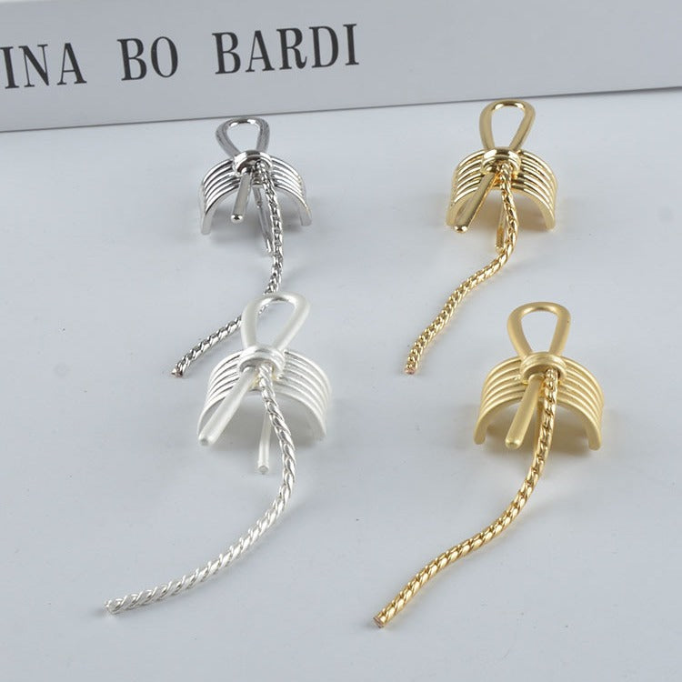 Luxury Hair Clip for Ponytail - Simple Stylish Hair Accessory, Electroplated Finish