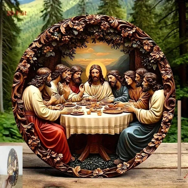 Last Supper Wall Decor - Exquisitely Carved Jesus & Apostles Art