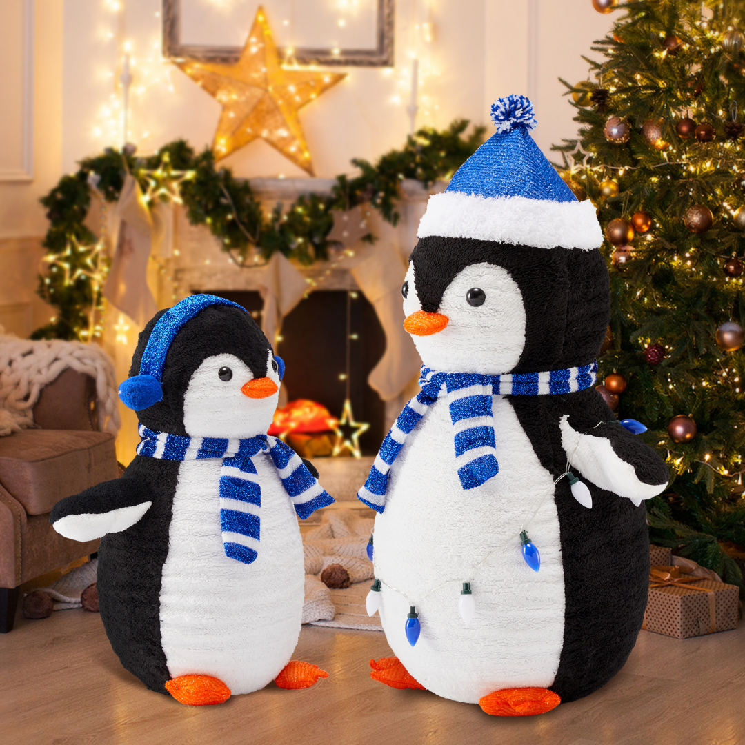 Illuminated Penguin Outdoor Decoration with LED Lights