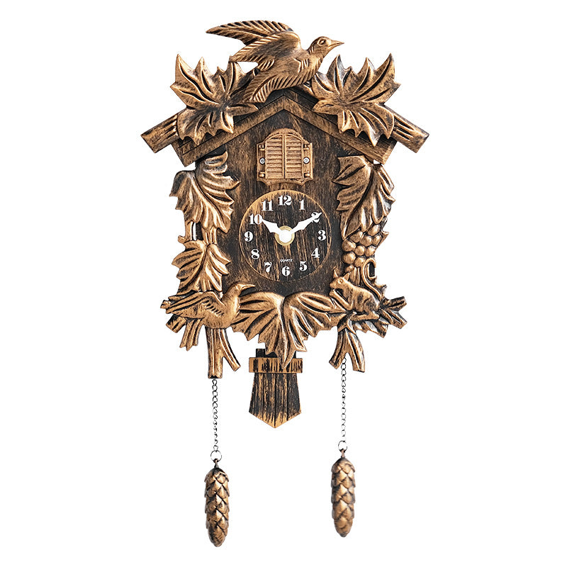 High-End Wall Clock with Chiming Function - Multiple Styles Available