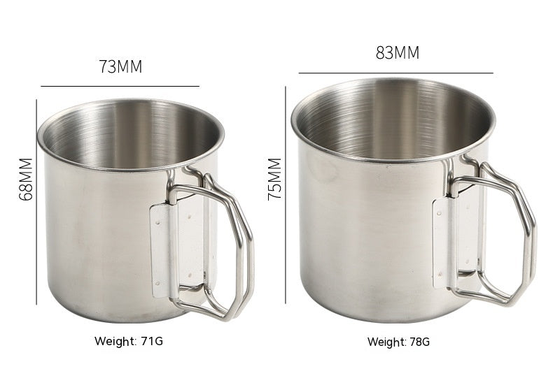 Portable Outdoor Cookware Set with Folding Pans & Windproof Gas Stove