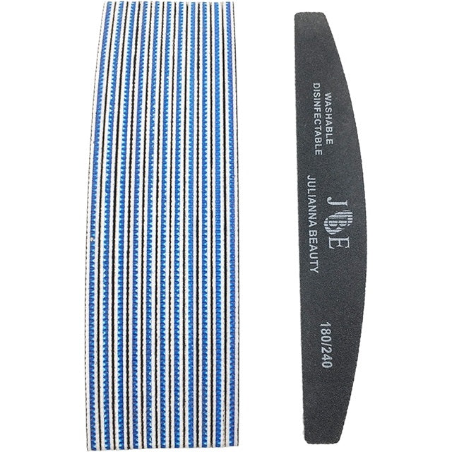 Grit Gel Nail File Set for Nail Art & Manicure - 10 Pcs