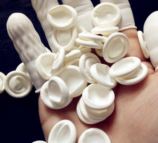 Private Parts Care Finger Stall Silicone White for Women - 1 Pack