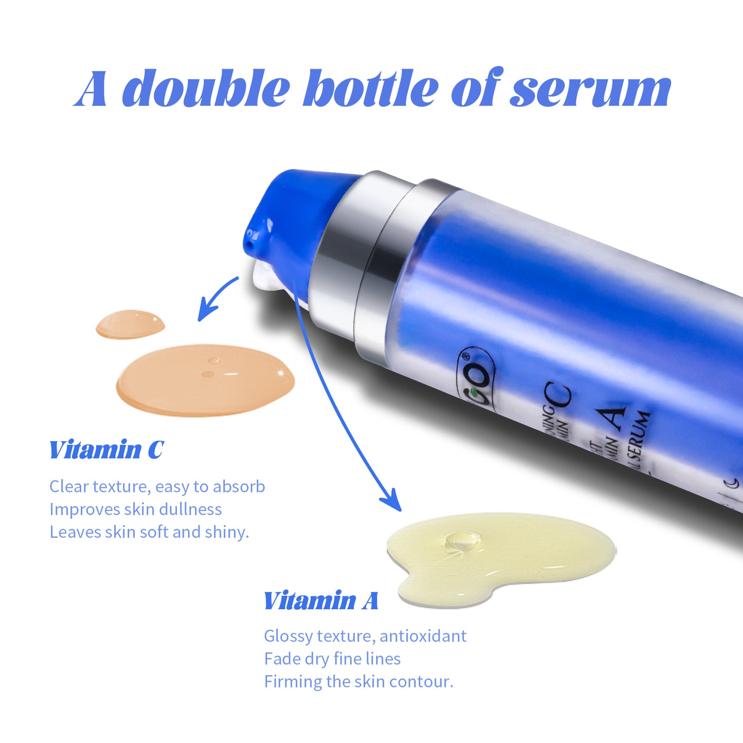 Dual Vitamin C Day and Vitamin A Night Serum Set - 23ml + 23ml